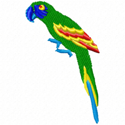 Parrots Embroidery Design 7 Parrots Embroidery Design 7